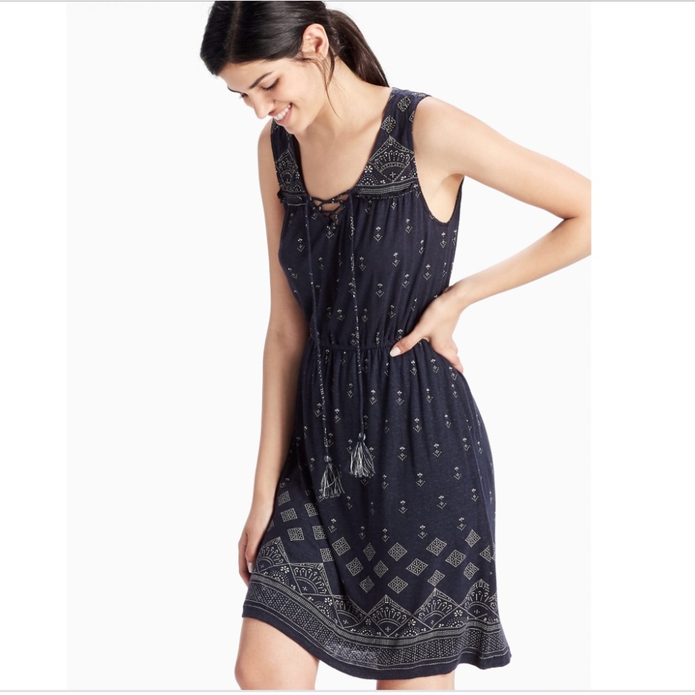 Lucky brand dress with grey jewels